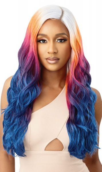 ZAHARA By Outre Color Bomb HD Lace Front Wig