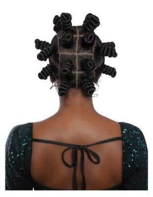 Zulu Bantu Knots HD Braided Full Lace Wig Mane Concept