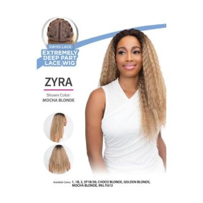 Zyra Extended Deep Part Synthetic Hair Swiss Lace Braid Wig By Janet Collection