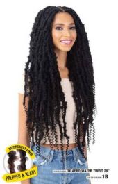 3X Afro Water Twist 16 Glance Crochet Braid By Model Model