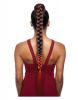 mane concept bs long braided wrap n tie 36, brown sugar bs long braided wrap n tie 36, mane concept ponytail, brown sugar ponytail ,OneBeautyWorld, BSWNT94, BS, Long, Braided, WNT, 36, Brown, Sugar, Ponytail, Mane, Concept,