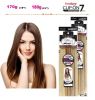 Eve Hair, clip-on Extension, Silky Straight 100% Remy Virgin Human Hair 22