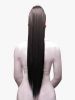 Yaki Straight Hair, Premium Realistic Fiber Hair, Beauty Elements Bijoux Hair, Straight Hair, Realistic Beauty Elements, Drawstring Hair Bun, OneBeautyWorld, Yaki, Straight, 30, Inch, Premium, Realistic, Fiber, Drawstring, Hair, Bun, Beauty, Elements,