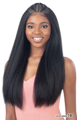 Chaylyn 13X6 Synthetic Braid Styled Lace Front Wig Model Model