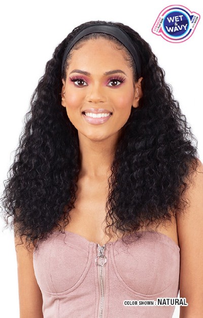 Deep Curl 22 by Mayde Beauty Wet & Wavy 100% Human Hair Headband Wig