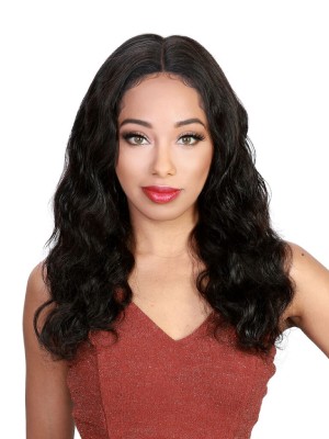 Hollywood sis remy human hair clearance lace front wig loose deep