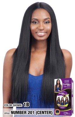 NUMBER 201 Synthetic Freedom Lace Part Wig Model Model